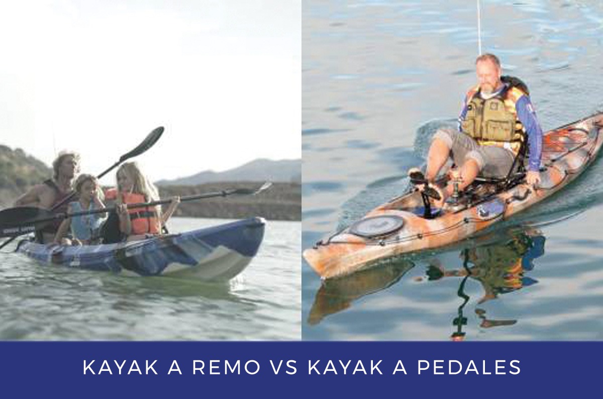 Inconsciente plato Fortaleza Kayak a pedales y kayaks de remo, ¿cuál es mejor?