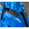 Rudder with pedal system and cables