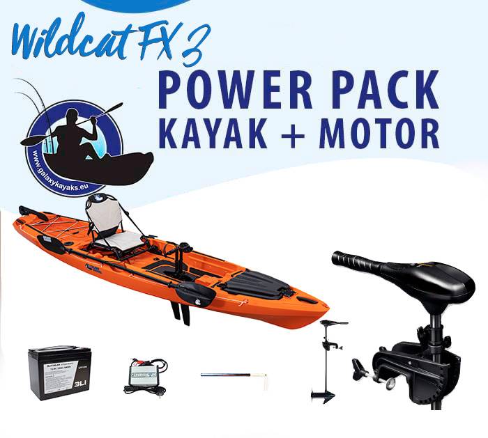 Galaxy Wildcat FX Power Pack Kayak + Motor
