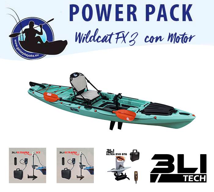 Power Pack - Kayak Wildcat FX3 con Motor
