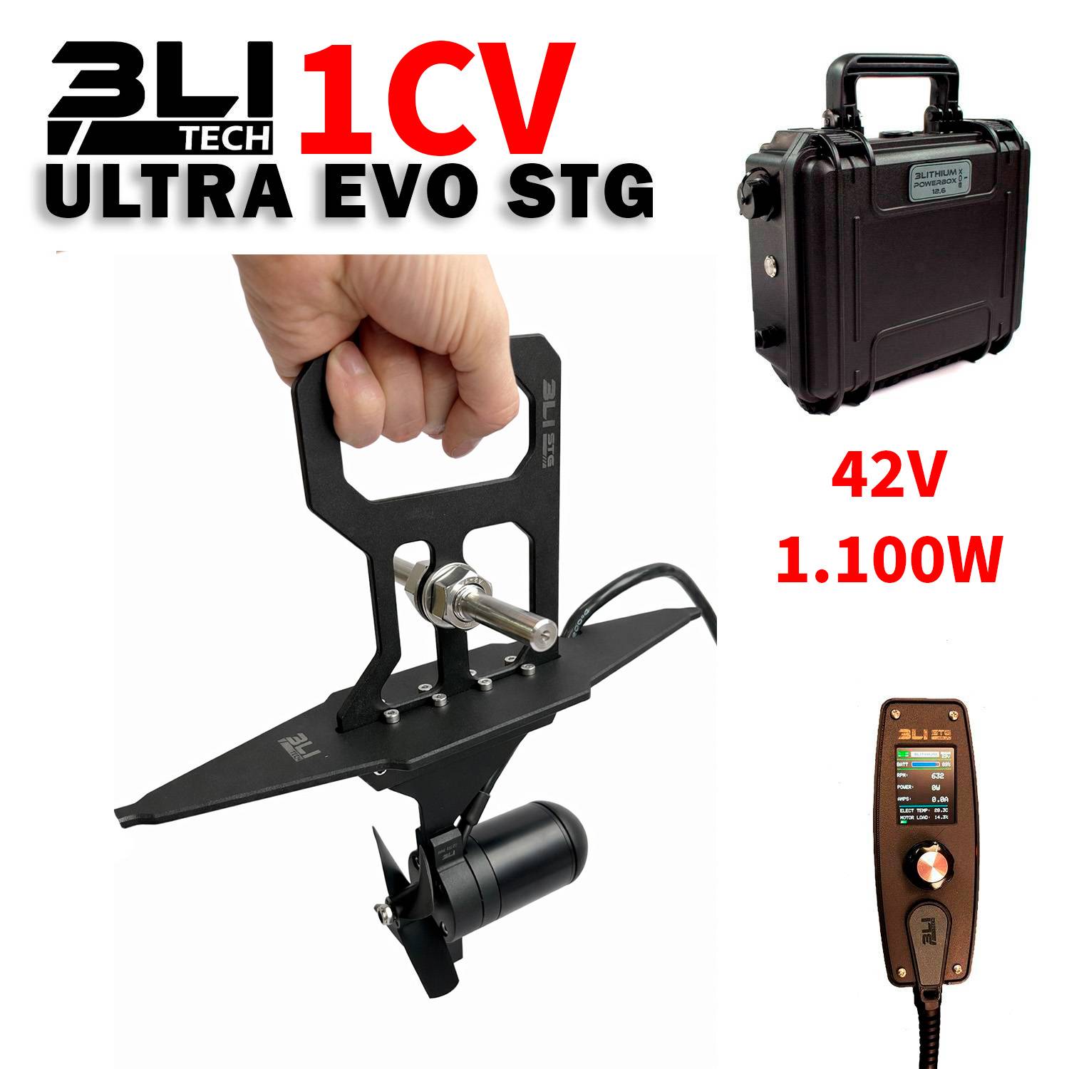Motor Ultra EVO STG PPK 1CV 42V 1100Wh Pedalera