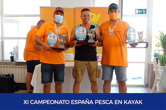 Valencia y Andalucía, protagonistas del XI Campeonato de España de pesca en kayak