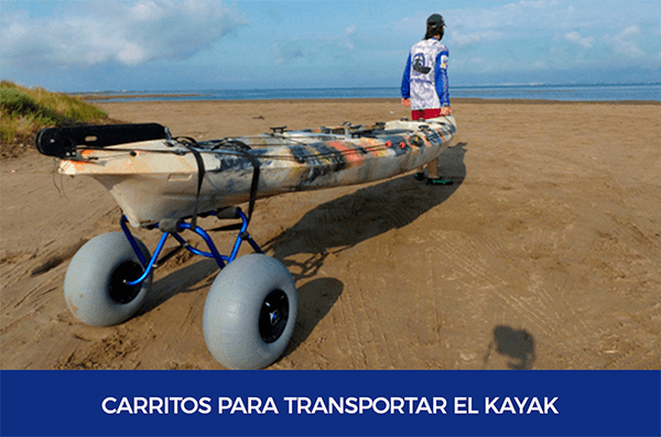 Los mejores carritos para kayak de mar