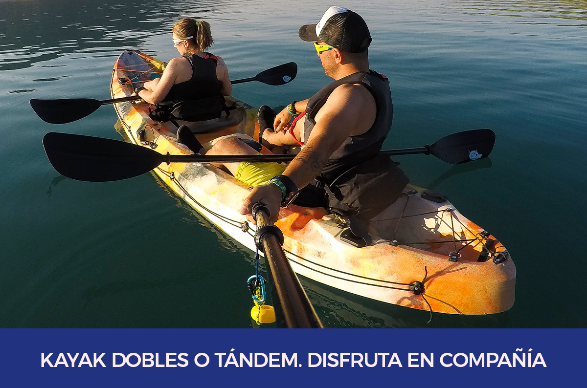 Double kayak: the best option to enjoy in company